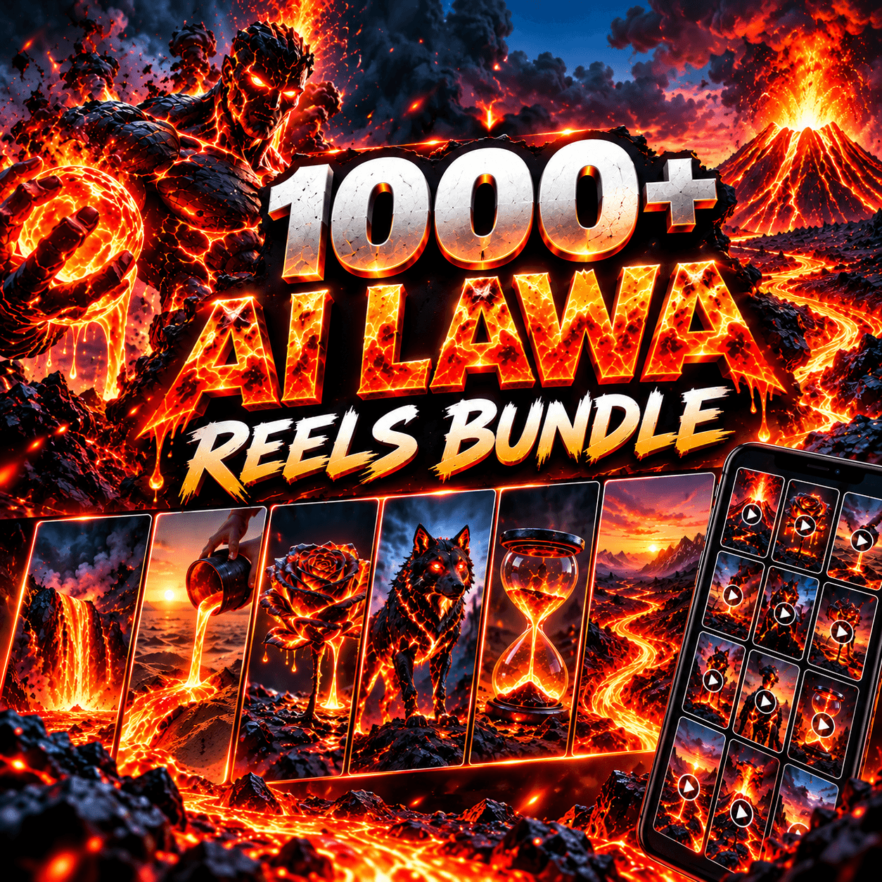 1000+ AI Lawa Reels Bundle π₯ | HD Ready-to-Post Videos product cover