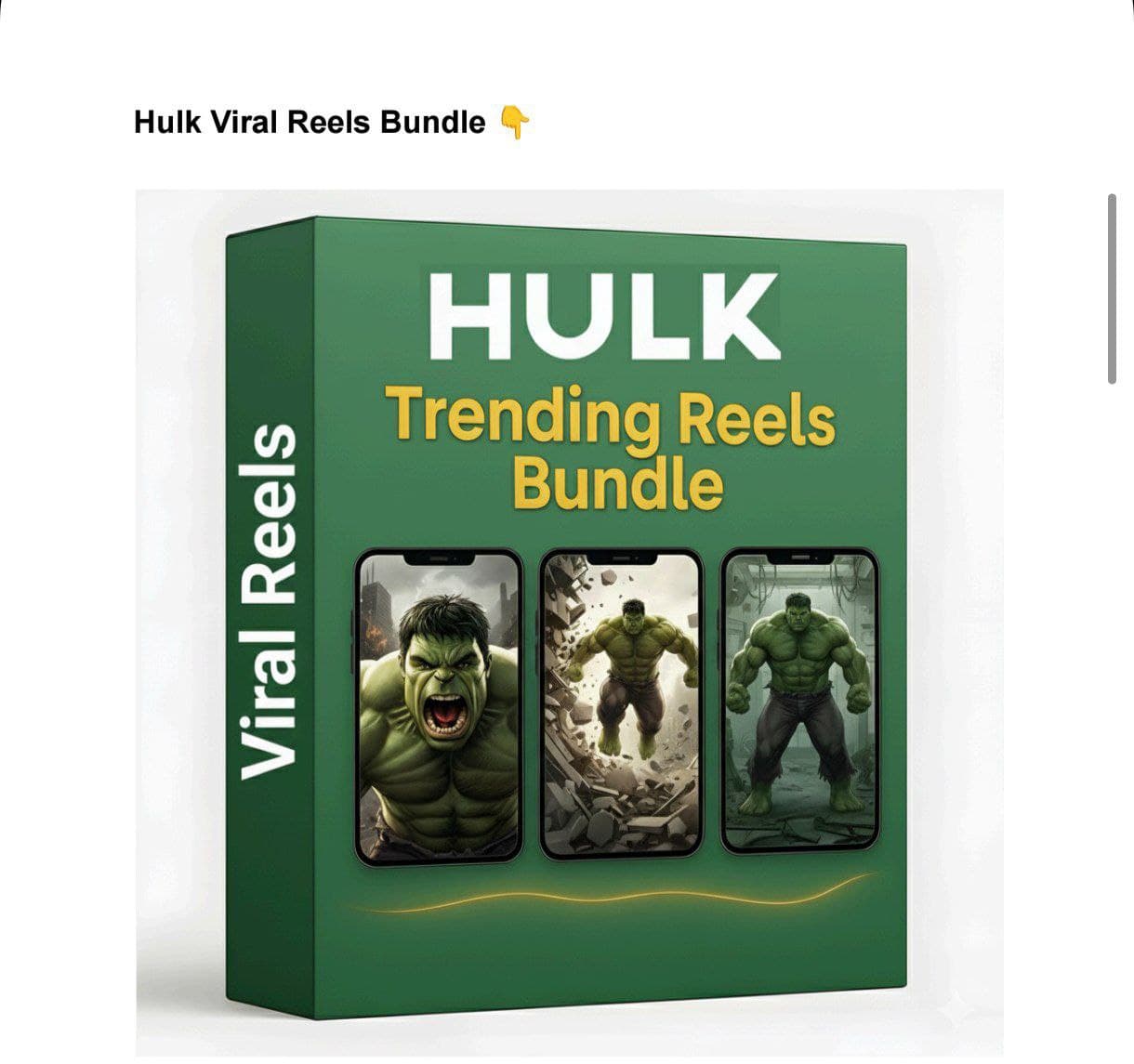 Hulk Trending Reels Bundle product cover