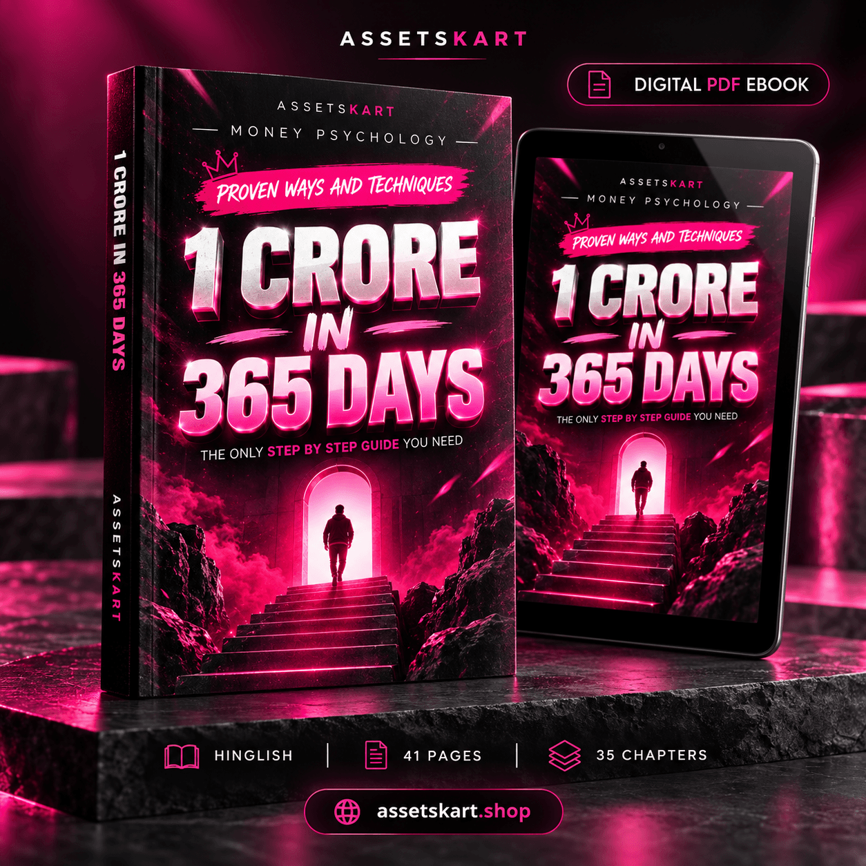 1 Crore in 365 Days – Hinglish Online Earning eBook product cover